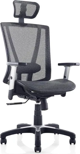 Miniatura 12 de Silla de oficina ergonómica ajustable azul de 53 pulgadas de alto, silla ergonómica de oficina en casa, silla ergonómica con reposacabezas, sillas