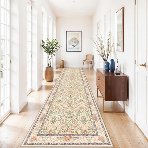 Miniatura 36 de Alfombra antideslizante lavable de 2 x 3 pies - Alfombra suave de pelo bajo para cocina, entrada y dormitorio - Tapete moderno para puerta