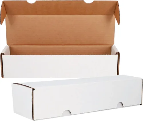Miniatura 7 de BCW Caja de almacenamiento de tarjetas de juegos de una sola fila, paquete de 5, caja de soporte de 1000 unidades, soporte de cartón de papel
