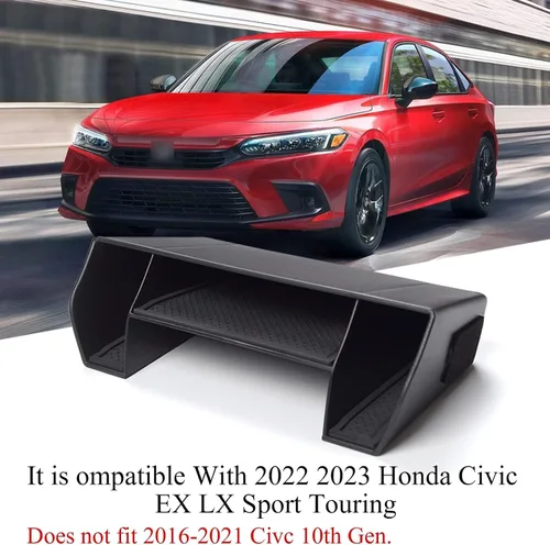 Miniatura 8 de TTCR-II Compatible con Honda Civic 2022-2025 2026 Caja de Almacenamiento de Consola Central, para Organizador de Consola Central Civic Bandeja