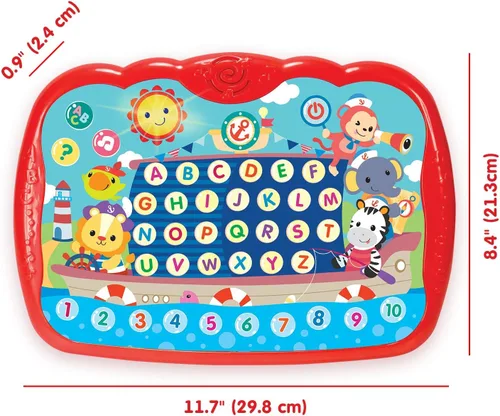 Miniatura 4 de Tableta de aprendizaje para niños pequeños de 1 a 3 años, juguete educativo ABC para aprender alfabeto, número, música y palabras, juego electrónico