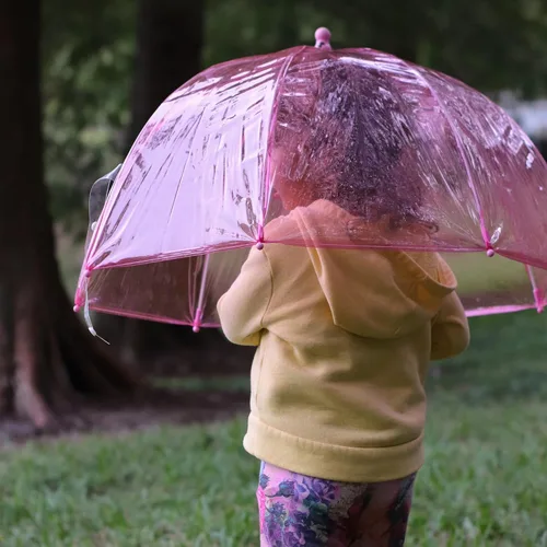 Miniatura 4 de Totes- Paraguas de burbujas transparente para niños con mango de fácil agarre 2236-PNK