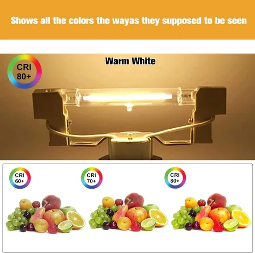 Miniatura 4 de Bombillas LED R7S de 15 W y 4.646 in (paquete de 2) 150 W equivalente a halógeno tipo J 120 V regulable T3 R7s base doble luz de inundación 3000 K