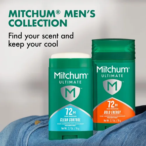 Miniatura 6 de Mitchum Ultimate 72H - Antitranspirante y desodorante para hombre, sólido invisible, control limpio, paquete de 2