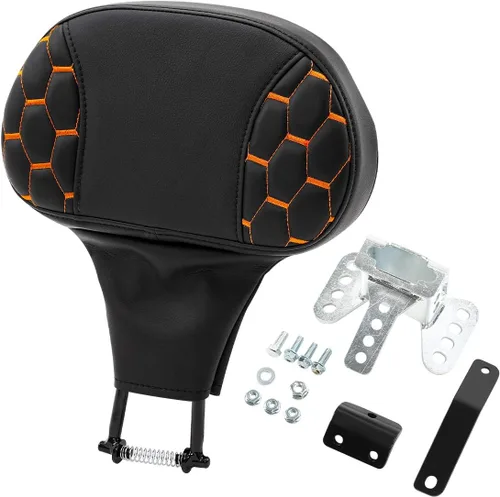 Miniatura 20 de Asiento de conductor, pasajero y piloto - SLMOTO Asiento de motocicleta de una pieza para 2 personas, compatible con Harley Touring Road King CVO