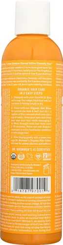 Miniatura 2 de Dr. Bronner's Fair Trade & Organic - Enjuague acondicionador para el cabello, naranja cítrica, 8 onzas