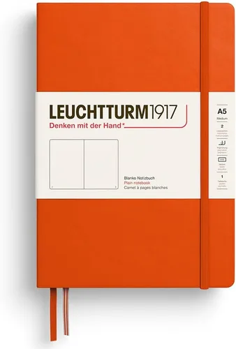 Miniatura 37 de LEUCHTTURM1917 - Cuaderno de tapa dura mediano A5 con 251 páginas numeradas para escritura y diario (lila, con puntos)