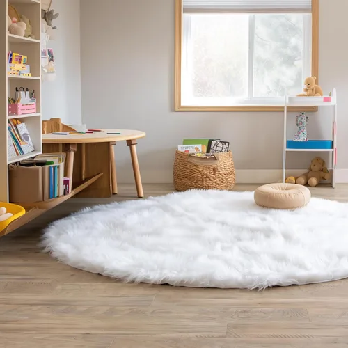Miniatura 56 de Super Area Rugs - Alfombra de piel de oveja suave y esponjosa Gris oscuro