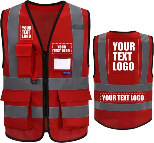 Miniatura 8 de A-SAFETY Chaleco de Seguridad Reflejante de Alta Visibilidad con Logo Personalizado (XS-8XL)