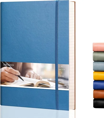 Miniatura 14 de EMSHOI Cuaderno Bullet Journal de Puntos, Diario B5 Grande de Cuero Suave, 192 Páginas Numeradas 100gsm Cuaderno de Cuadrícula de Puntos Grueso