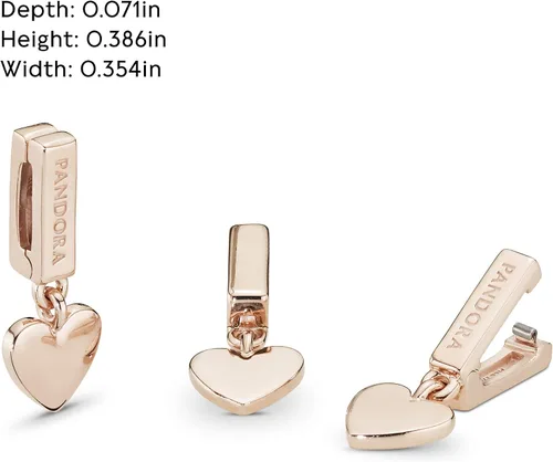 Miniatura 5 de PANDORA Joyas Reflexions Colgante Corazón Clip Charm, Metal Silicona, no aplica