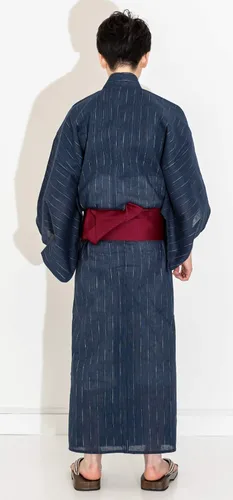 Miniatura 3 de KYOETSU Yukata 4 piezas Set C (YukataKakuobi BeltKoshi-himo cuerdaGeta)