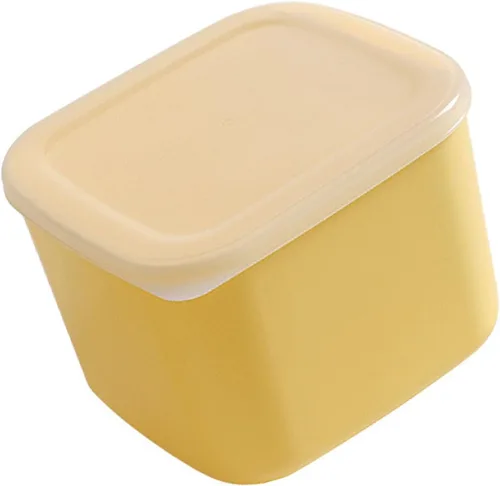 Miniatura 6 de TOPINCN Contenedor de almacenamiento de queso de plástico con tapa hermética, caja de almacenamiento de alimentos para refrigerador, contenedor