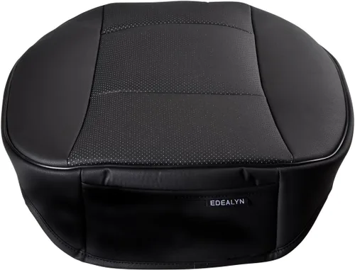 Miniatura 2 de Funda de asiento delantero de automóvil de piel sintética de lujo, para la mayoría de sedanes y SUV, asiento individual sin respaldo, 1 unidad