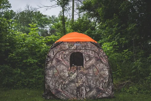 Miniatura 3 de Ameristep Blaze Orange Cap - Tapa de seguridad duradera y ligera para persianas de caza estilo cubo y acero de resorte