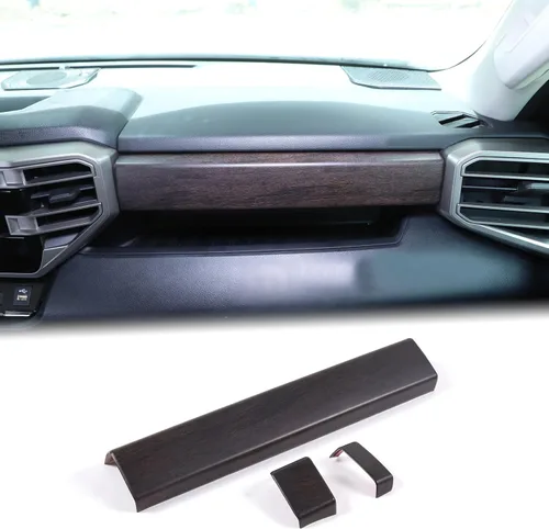 Miniatura 9 de Aunginsy Tiras de Panel de Salpicadero de Control Central Compatibles con Toyota Tundra/Sequoia 2022-2025 Moldura de Consola Central de Coche