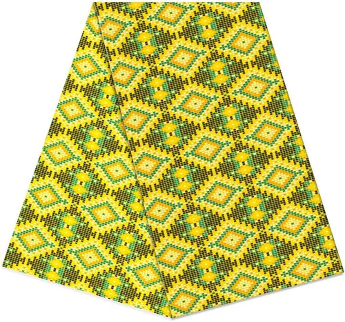 Miniatura 19 de Patrón africano de cera Ankara imprime tela 6 yardas 100% algodón cera paño para vestido de fiesta y telas de tapicería DIY LB041