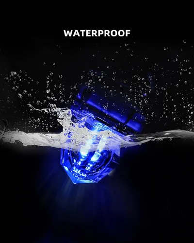 Miniatura 5 de BLUEWING Luces LED de pesca de diamante, luces de caída profunda, intermitente subacuático, activación de agua, señuelos de pesca con iluminación