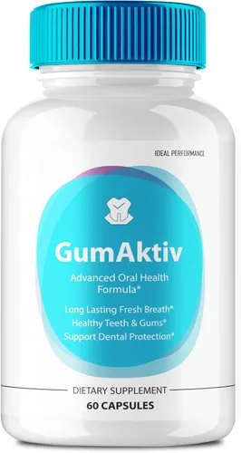 GumAktiv - Cápsulas de GumAktiv para dientes y encías, píldoras de suplemento GumAktiv, máxima fuerza, fórmula avanzada de GumAktiv, apoyo natural