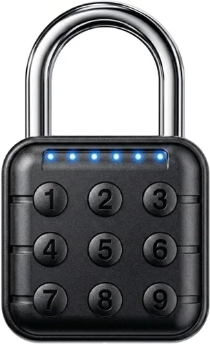 Miniatura 9 de UMIKSMART - Candado de combinación de 6 dígitos, bloqueo de contraseña de alta seguridad con cuerpo de aleación de zinc impermeable IP67, bloqueo