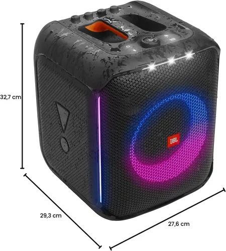 Miniatura 3 de JBL Partybox Encore Essential: sonido de 100 W, espectáculo de luz dinámico integrado y diseño a prueba de salpicaduras, color negro
