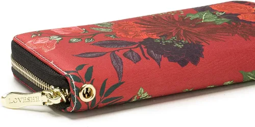 Miniatura 71 de Cartera de mano para mujer, estilo bohemio, con RFID, elegante, espaciosa con correa para viajes, capacidad para tarjetas, teléfono, dinero