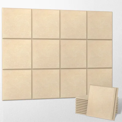 UMIACOUSTICS - 12 piezas de paneles acústicos, paneles de pared insonorizados de 11.8" x 11.8" x 0.35", paneles de absorción de sonido y tablero de