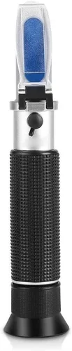 Miniatura 2 de Medidor refractómetro, profesional de mano de alcohol 0-80% prueba refractómetro probador hidrómetro con función de compensación automática