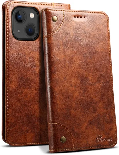 Miniatura 10 de SINIANL Funda tipo cartera compatible con iPhone 14 Plus, con función atril magnético, tarjetero de crédito para iPhone 14 Plus de 6.7 pulgadas
