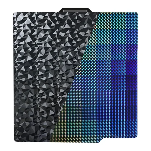 Miniatura 9 de IdeaFormer-3D Placa de construcción de doble cara negra PEI para Bambu Lab X1/X1C/X1E/P1P/P1S/P2S/A1, lámina de acero para muelles flexible
