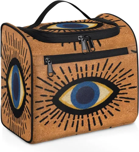 Miniatura 8 de cfpolar Animal Fox Flores Colgantes Neceser de Viaje Neceser Organizador de Maquillaje Bolsa de Almacenamiento de Cosméticos Baño Bolsa