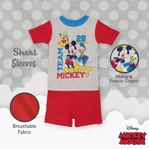 Miniatura 4 de Disney Boys 4-Piece Snug-fit Cotton Pajamas Set