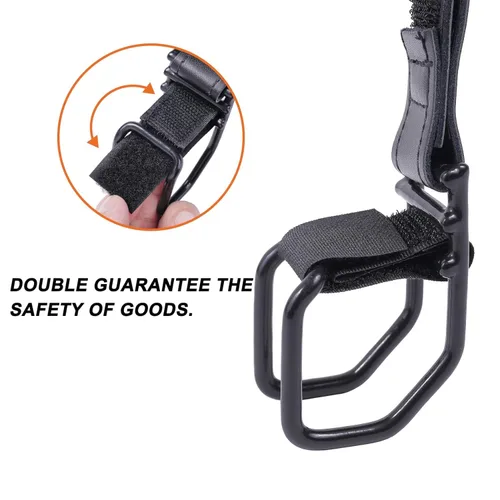 Miniatura 5 de Vigorport Baby Stroller Hooks for Hanging Diaper Bags, Genuine Leather Stroller Organizer Clip for Purse Shopping, Wonderfold Wagon, Snap and Go