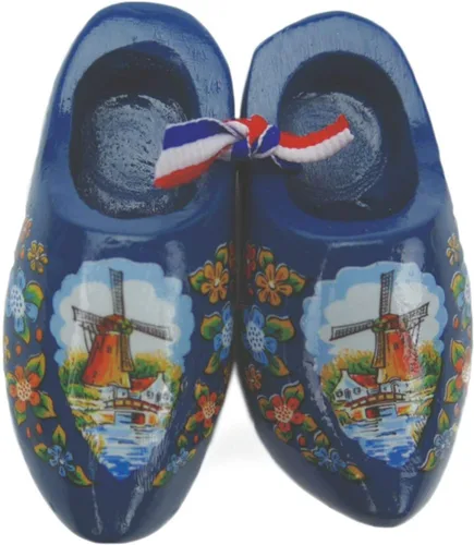 Miniatura 9 de Decorativo 2.5 "Molino de viento Escena de madera lisa Par de zapatos imán de nevera DutchGiftOutlet