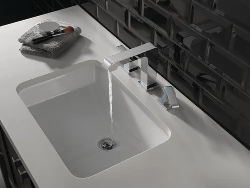 Miniatura 5 de DELTA FAUCET Ara - Grifo de baño generalizado de níquel cepillado, grifo de baño de 3 agujeros, tecnología de sello de diamante, ensamblaje