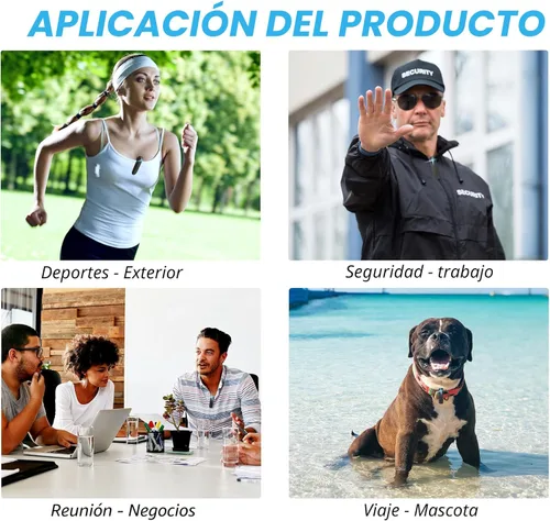 Miniatura 2 de Mini cámara corporal con grabación de audio y video, pequeña cámara POV 1080P con tarjeta 64G, grabadora portátil personal portátil para videocámara