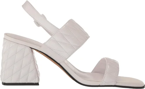 Miniatura 6 de Karl Lagerfeld Paris womens Sarina Quilted Open Toe Leather Heeled Sandal