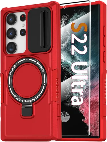 Miniatura 87 de Funda magnética para Samsung Galaxy Note 20 Ultra con soporte de anillo [con protector de pantalla] [Compatible con carga inalámbrica MagSafe] Funda