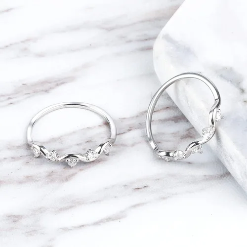 Miniatura 6 de EACHSTYLE 925 Silver Rings, Inspirational Gift for Her, Fidget Ring, Self Love Ring, Anxiety Ring, Wave Ring, Mom Ring, Daughter Ring, Fidget Rings