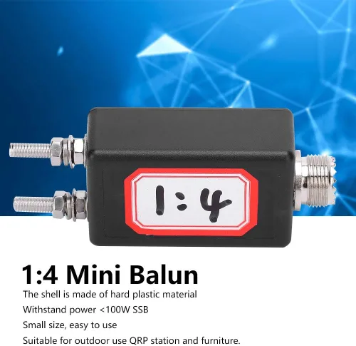 Miniatura 3 de Balun HF para antena QRP Mini Impedancia al aire libre Match para SDR Transceptor Estación de radio de onda corta (1:4)