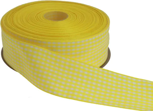 Miniatura 70 de Cinta a cuadros de 50 yardas cada rollo 100% poliéster con borde tejido (1/1-2 pulgadas x 50 yardas, negro)