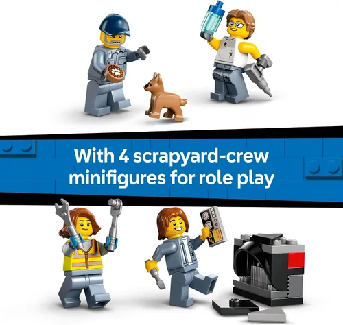 Miniatura 6 de LEGO City Desguace con Coches - Figuras de Juguete de Construcción y Juego para Niños, Niños y Niñas, a Partir de 7 Años - Juguete de Aprendizaje