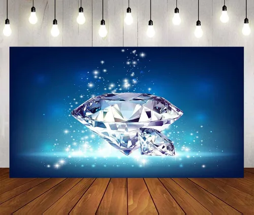 Miniatura 8 de Telón de fondo de diamantes brillantes para decoración de boda, gemas de diamantes de cristal grandes (sin brillantina), telón de fondo de fotos