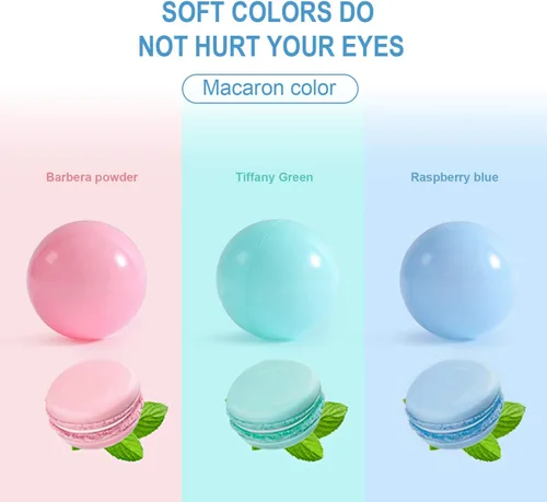 Miniatura 6 de TRENDBOX 100 piezas Bolas de Piscina de Bolas Macaron Bolas de Plástico para Piscina de Bolas Corralito de Juegos Bebés Niños Niñas Fiestas