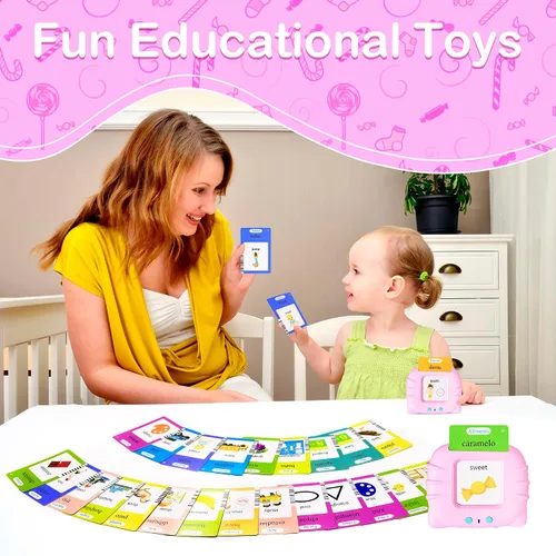 Miniatura 5 de 510 tarjetas didácticas en español para niños de 2 a 4 años, habla de bolsillo para niños pequeños, juguetes sensoriales para autismo, juguetes