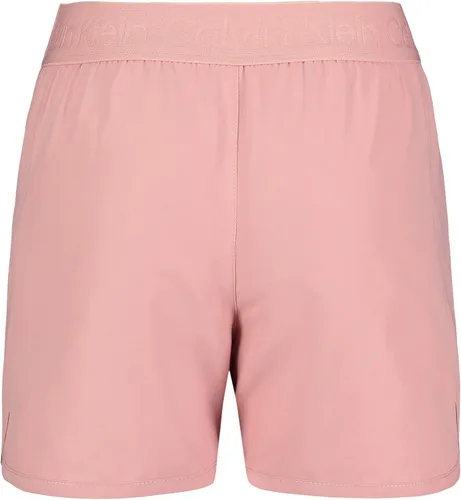 Miniatura 3 de Calvin Klein Pantalones cortos de correr para niña, malla de secado rápido, cintura elástica y estilo sin cierre