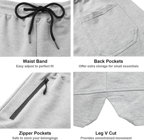 Miniatura 4 de PIDOGYM Pantalones cortos de entrenamiento de gimnasio de 5 pulgadas, pantalones cortos ajustados para culturismo, correr, entrenamiento