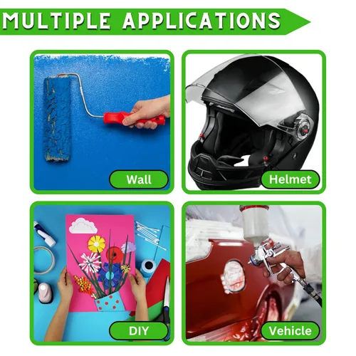 Miniatura 7 de Paquete de 3 cintas adhesivas verdes para pintores – Cinta adhesiva de 0.25 pulgadas de ancho – Multisuperficie, adherencia inteligente