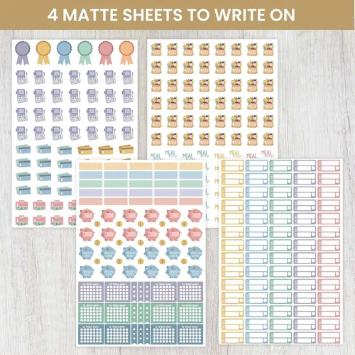 Miniatura 3 de bloom daily planners Calcomanías de planificador de presupuesto para finanzas personales, presupuestos, dinero, facturas, deudas y gastos