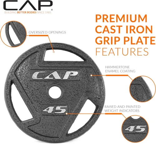 Miniatura 3 de CAP Barbell Placa de peso olímpica de 2 pulgadas Múltiples opciones